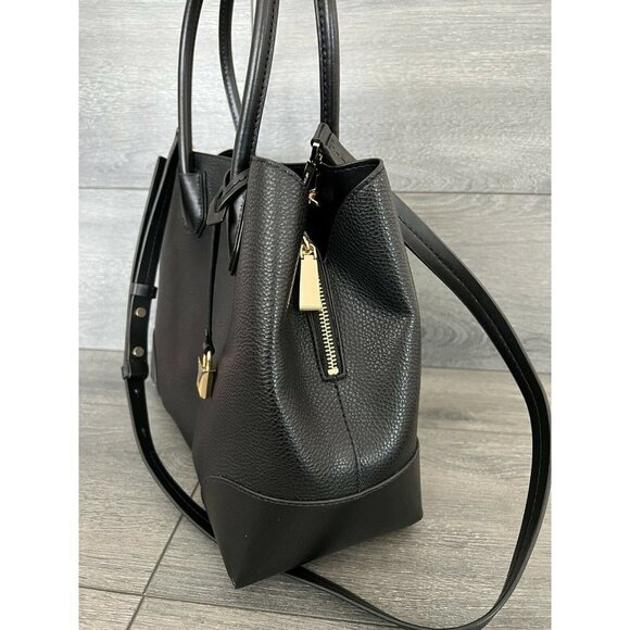 Michael Kors Luggage Leather Mercer Gallery Medium Center Zip Bag Purse $398 - Picture 2 of 5